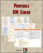 Printable DM Screen