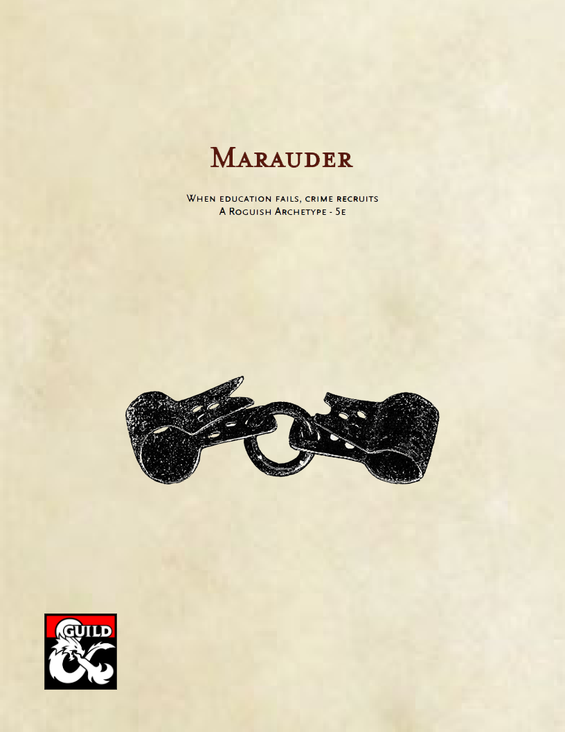 Marauder - A Roguish Archetype - 5e - Dungeon Masters Guild | DriveThruRPG