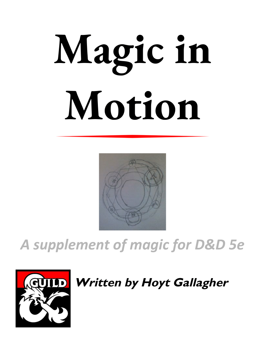 Magic In Motion - Dungeon Masters Guild | DriveThruRPG