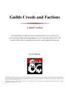 Guilds Creeds and Factions