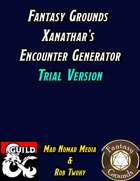 Fantasy Grounds Xanathar's Encounter Generator - Trial