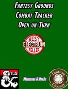 Fantasy Grounds Combat Tracker Open on Turn