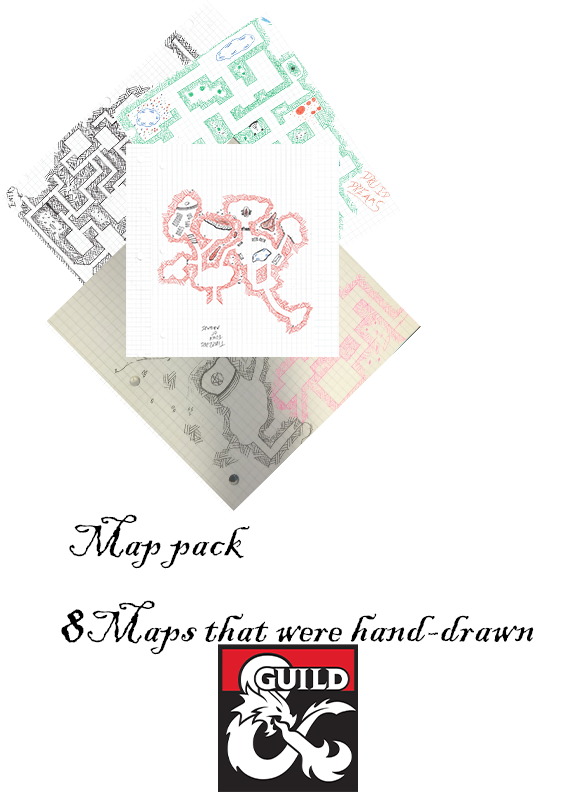 Hand Drawn Grid maps - Dungeon Masters Guild | DriveThruRPG