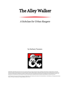 The Alley Walker: An Urban Ranger Subclass