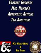 Fantasy Grounds Mad Nomad's Automatic Actions Tab Additions