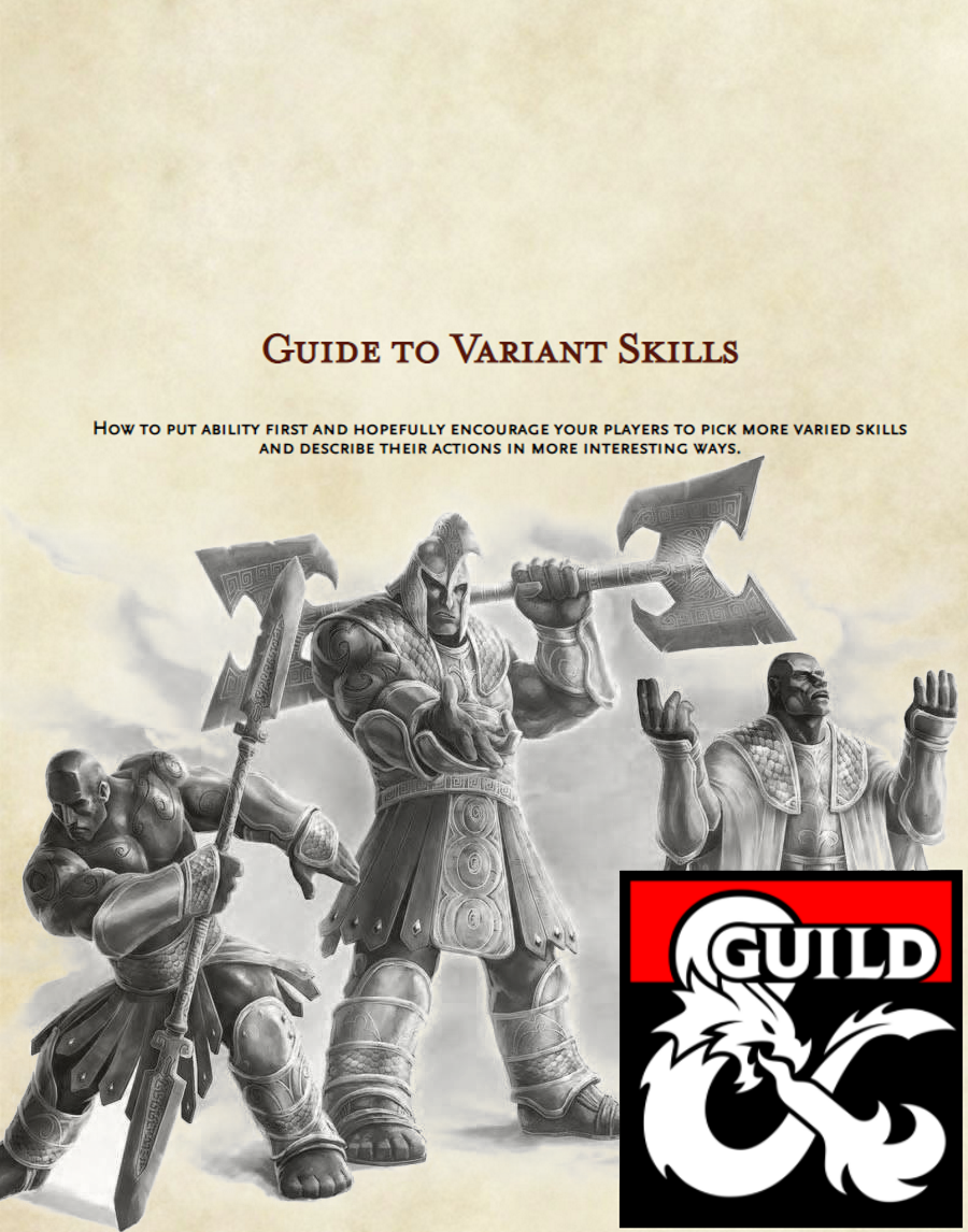 Guide to Variant Skills - Dungeon Masters Guild | DriveThruRPG