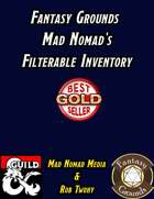 Fantasy Grounds Mad Nomad\'s Filterable Inventory