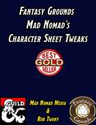 Fantasy Grounds Mad Nomad's Character Sheet Tweaks