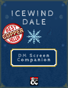 Icewind Dale Dungeon Master Screen Companion