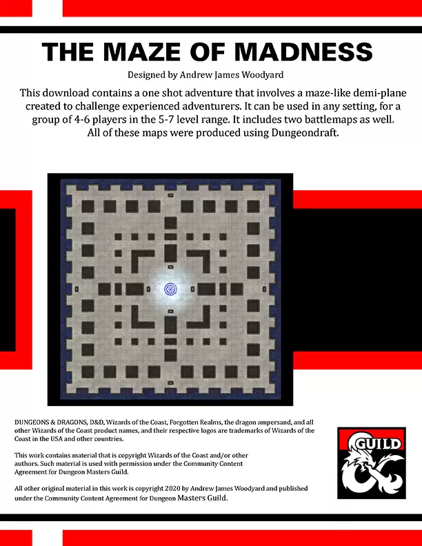 The Maze of Madness - Dungeon Masters Guild | DriveThruRPG