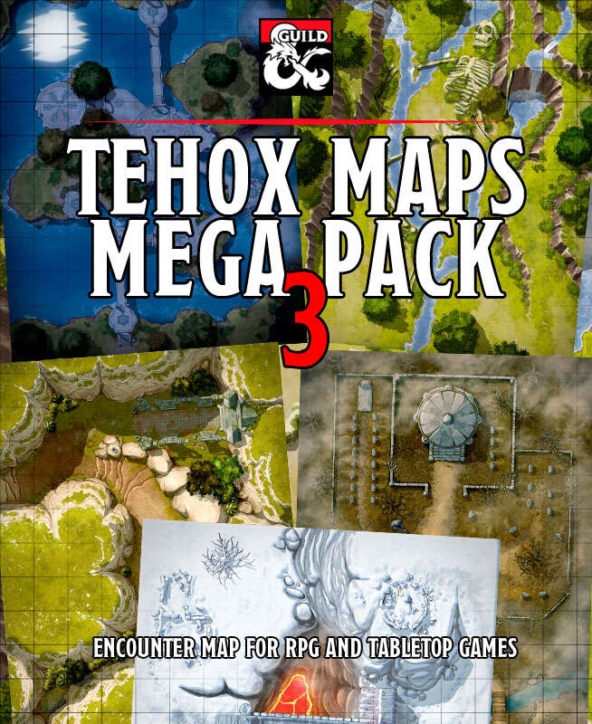 Tehox Maps mega pack 3 [BUNDLE] - Dungeon Masters Guild | DriveThruRPG