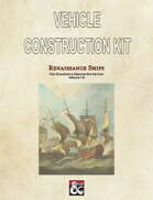 Vehicle Construction Kit: Renaissance Ships