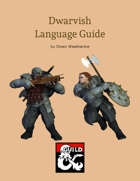 Dwarvish Language Guide
