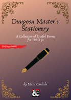 Dungeon Master's Stationery