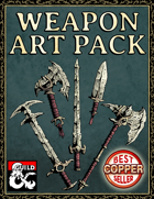 7 Stock Weapon Art Pack - Hand Drawn Style