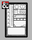 D&d 5e tornioduva's small character sheet template free greyscale