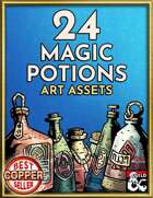 24 Stock Potion Art Pack - Hand Drawn Style