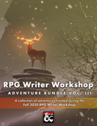 RPG Writer Workshop Fall 2020 Vol. III [BUNDLE]