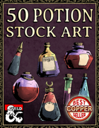 50 Magic Potions Stock Art Pack - Hand Drawn Style