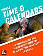 Time & Calendars (Editable PDF calendars to record your D&D game)