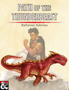 Barbarian Path of the Thunderbeast