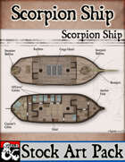 Scorpion Ship - Stock Art Map