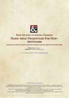 From the mind of Annona Chaemer: Hand-Held Projectiles for Non-Artificers