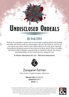 DC-PoA-ZF01 Undisclosed Ordeals