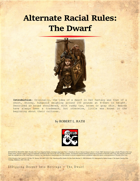Alternate Race Rules (Dwarf)
