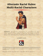 Alternate Race Rules (Multi-Racial)