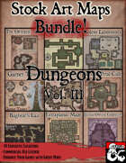 Stock Art Maps Bundle 7 - Dungeons Vol. III [BUNDLE]