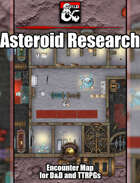 Asteroid Research Facility Battlemap w/Fantasy Grounds support - TTRPG Map