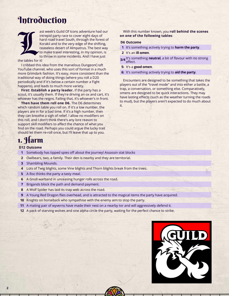 Random Adventures On The Road - Dungeon Masters Guild | DriveThruRPG