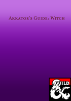 Akkator's Guide: Witch