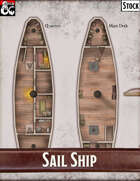 Elven Tower - Sail Ship | 33x23 Stock Battlemap