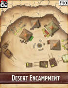 Elven Tower - Desert Encampment | 28x28 Stock Battlemap