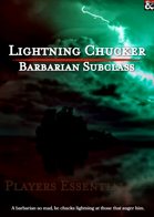Lightning Chucker- 5e Barbarian Subclass