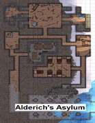 Alderich's Asylum (35x20 dungeon battlemap)