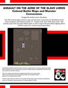 A3: Assault on the Aerie of the Slave Lords - 5E Adventure and Conversion Colored Battle Maps