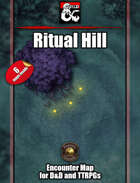 Ritual Hill Battlemap w/Fantasy Grounds support - TTRPG Map