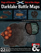 Out of the Abyss Map Pack: Darklake Battle Maps (Underdark Bodies of Water and Islands)