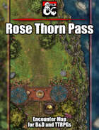 Rose Thorn Pass Battlemap w/Fantasy Grounds support - TTRPG Map
