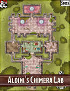 Elven Tower - Aldini's Chimera Lab | 46x63 Stock Battlemap
