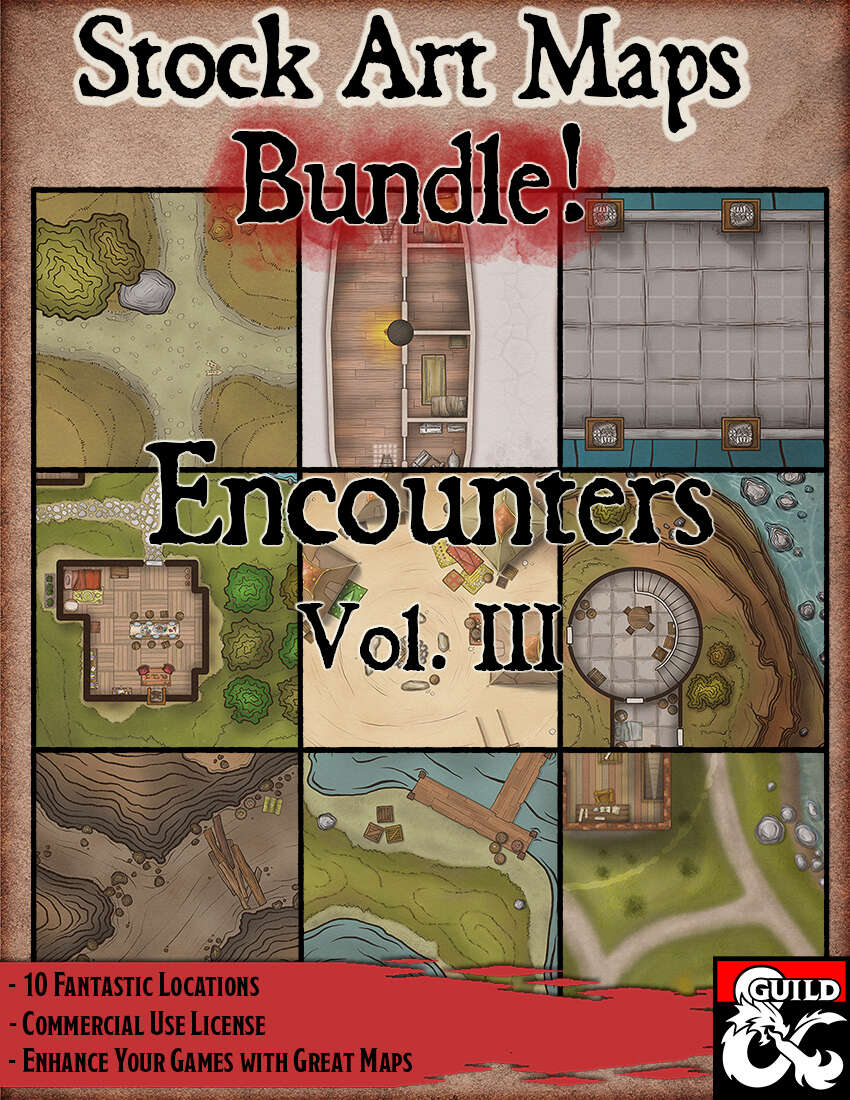 Stock Art Maps Bundle 11 - Encounters Vol. III [BUNDLE] - Dungeon ...