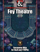 Fey Theatre Battlemap w/Fantasy Grounds support - TTRPG Map