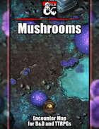 Underdark Mushrooms Battlemap w/Fantasy Grounds support - TTRPG Map