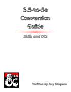 3.5 to 5e Skill and DC Conversion Guide