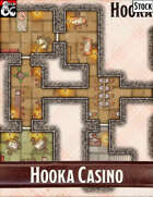 Elven Tower - Hooka Casino | 24x18 Stock Battlemap