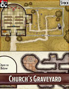 Elven Tower - Church's Graveyard | 30x30 Stock Battlemap