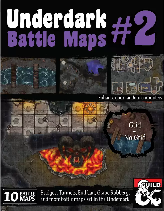 Underdark Battle Maps Volume 2 - Dungeon Masters Guild | Dungeon